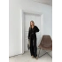 BEL KEMER DETAY FERMUARLI HIRKA VE PANTOLONLU MODAL İKİLİ TAKIM SİYAH