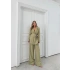KRUVAZE YAKA YAN BAĞLAMA DETAY BLAZER CEKET VE PANTOLONLU İKİLİ TAKIM YEŞİL
