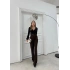 TAŞLI YÜKSEK BEL PALAZZO PANTOLON KAHVE