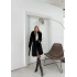 YAKA KÜRK DETAY KAŞE KABAN SİYAH