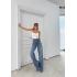 YÜKSEK BEL BOL PALAZZO PAÇA KESİK JEAN PANTOLON AÇIK