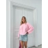 YUMOŞ İSPANYOL KOL OVERSİZE TRİKO PEMBE