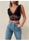 DANTEL BRALET SİYAH