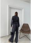 )BEL KEMER DETAY FERMUARLI HIRKA VE PANTOLONLU MODAL İKİLİ TAKIM ANTRASİT