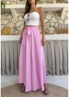BEL KUŞAKLI İSPANYOL PAÇA PANTOLON PEMBE