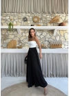 BEL KUŞAKLI İSPANYOL PAÇA PANTOLON SİYAH
