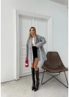 DÜĞME DETAY İÇ ASTARLI ARA BOY KAŞE KABAN GRİ