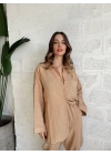 KETEN PANTOLON BEJ(PANTOLON SADECE)