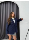 KOL DETAY BLAZER CEKET LACİVERT