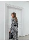 LEOPAR DESEN HIRKA VE PANTOLONLU İKİLİ TAKIM GRİ