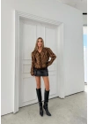 LEOPAR DESEN TRİKO HIRKA