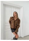 LEOPAR DESEN TRİKO HIRKA