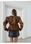 LEOPAR DESEN TRİKO HIRKA