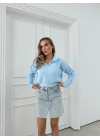 POLO YAKA YUMOŞ TRİKO MAVİ