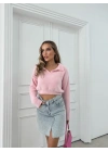 POLO YAKA YUMOŞ TRİKO PEMBE