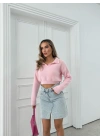 POLO YAKA YUMOŞ TRİKO PEMBE