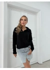 POLO YAKA YUMOŞ TRİKO SİYAH