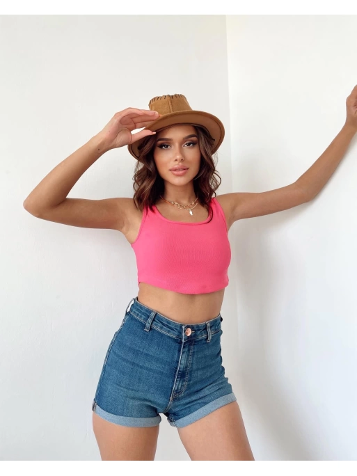 KALIN ASKILI CROP PEMBE RENK