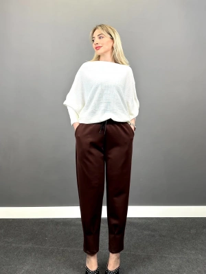 Acı Kahve Dalgıç Kumaş Pantolon
