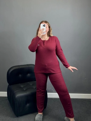 Good Night Bordo Pijama Takımı