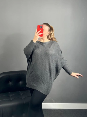 Antrasit Yarasa Kol Triko