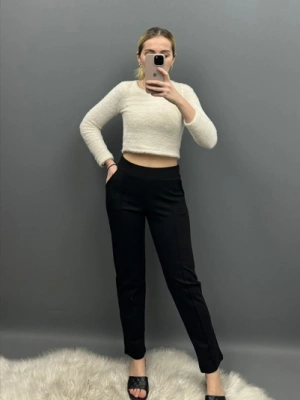 Çimalı Yüksek Bel Çelik Örme Pantolon