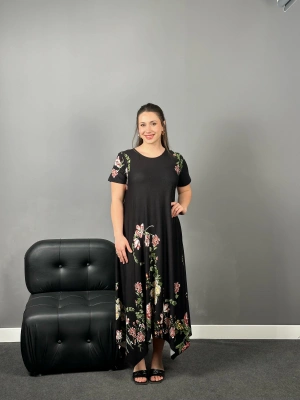 Kısa Kol Çiçekli Elbise ZARA MODEL