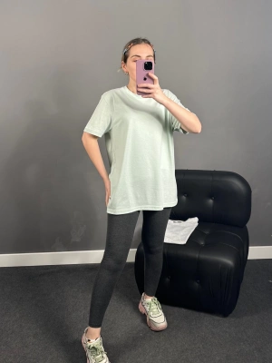 Su Yeşili Pamuklu Basic Tshirt