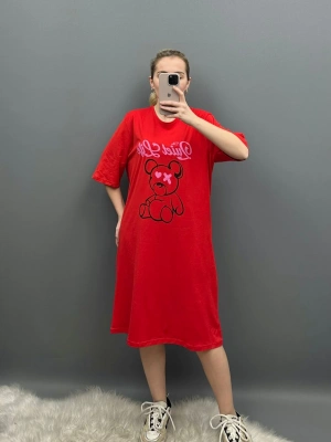 Peluş Baskılı Elbise