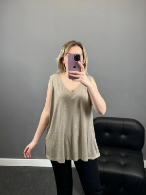 Sıfır Kol Simli Triko