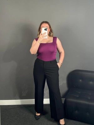 Siyah Kumaş Pantolon