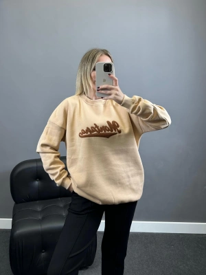 Sütlü Kahve Montana Üç İplik Şardonlu Sweatshirt