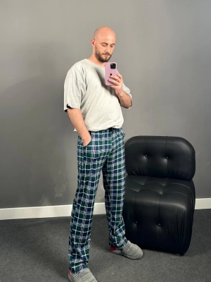 Yeşil Ekose Erkek Pijama Altı