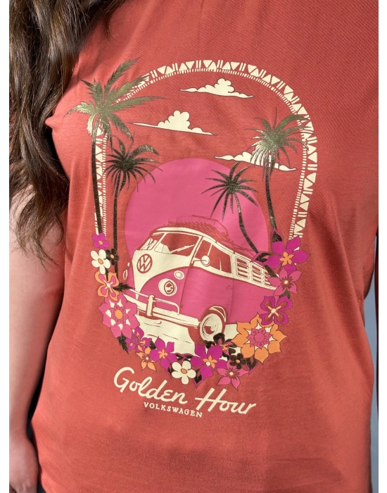Yavruağzı Golden Hour Pamuklu Tshirt
