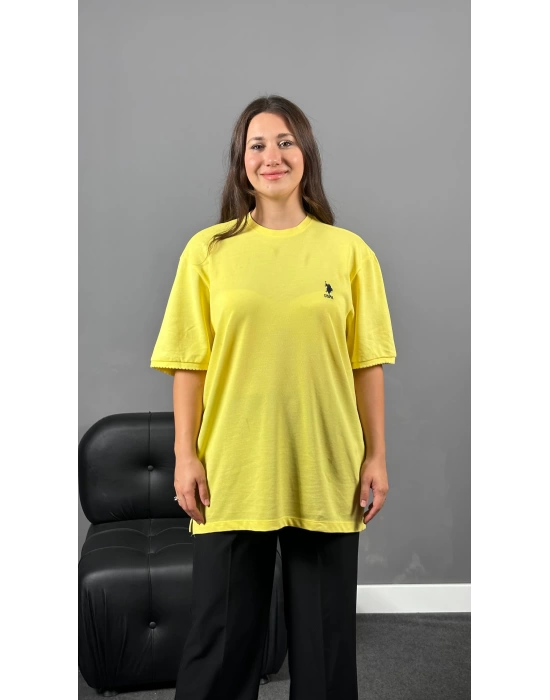 Unisex Sarı Polo Tshirt