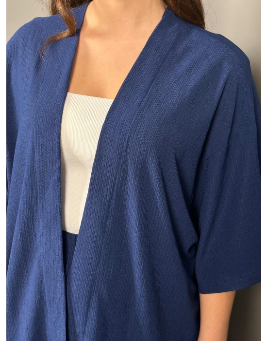 Lacivert Kimono Pantolon Takım