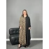 Leopar Yarasa Kol Elbise