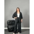 Siyah Kimono Pantolon Takım