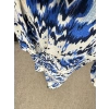 Saks Mavi Desenli Kimono Pantolon Takım