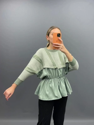 Yarasa Kol Triko Yeşil