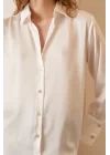 Basic Satin Shirt - Off-White