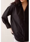 Basic Poplin Shirt - Black