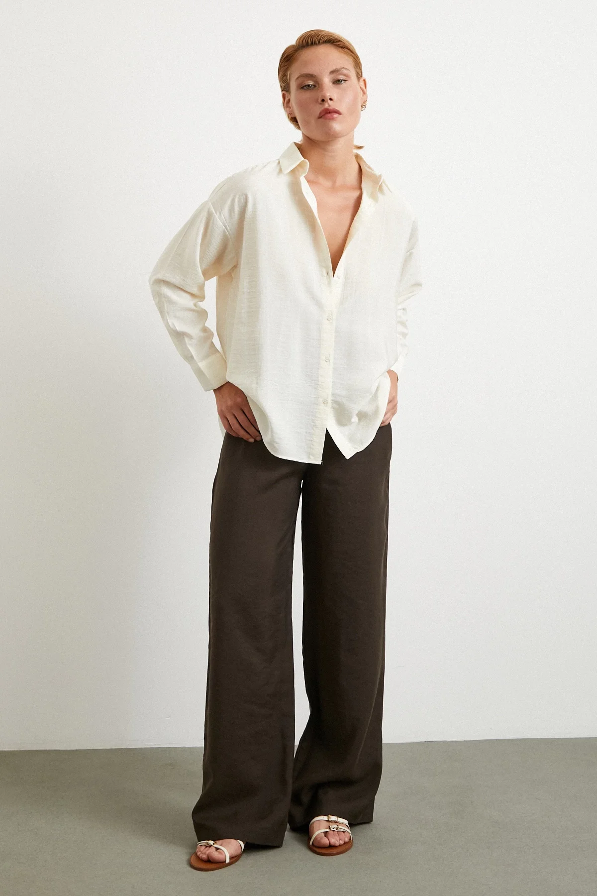 Double-lined Modal Shirt - Ecru