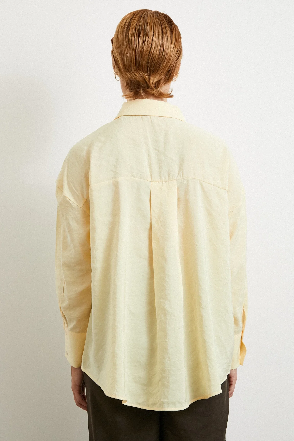 Basic Modal Gömlek - Sarı