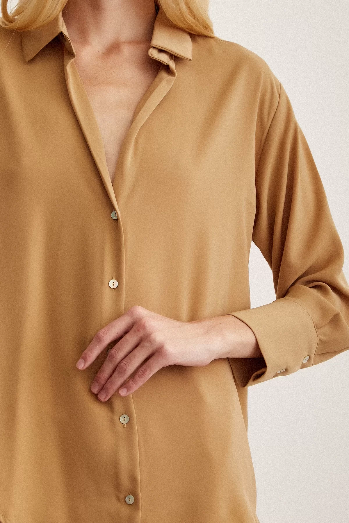 Oversized Classic Shirt - Mustard