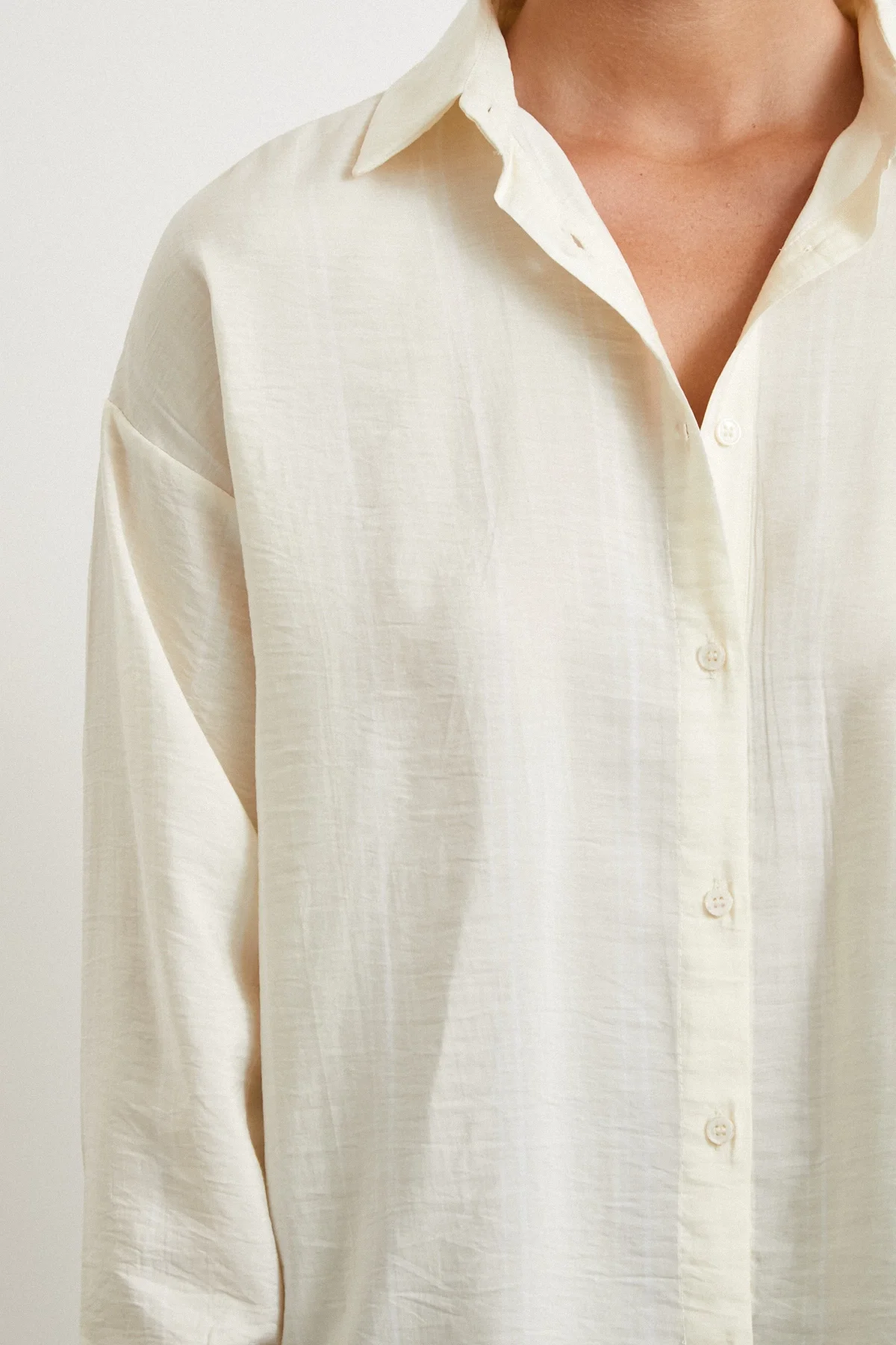 Double-lined Modal Shirt - Ecru