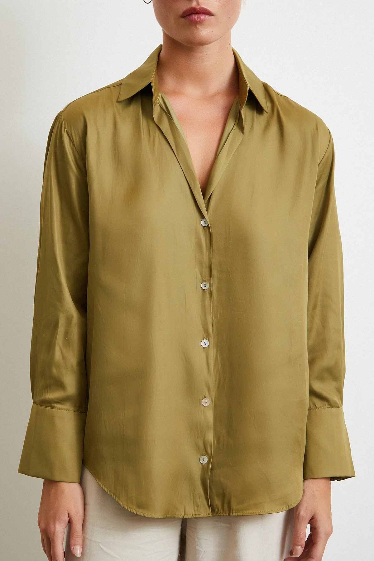 Diagonal Pattern Shirt - Green