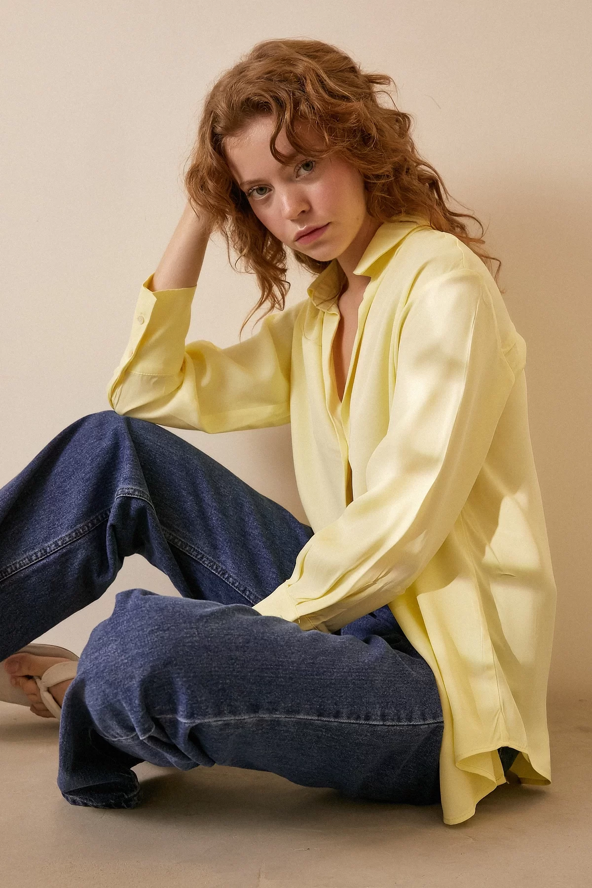 Oversized Classic Shirt - Yellow