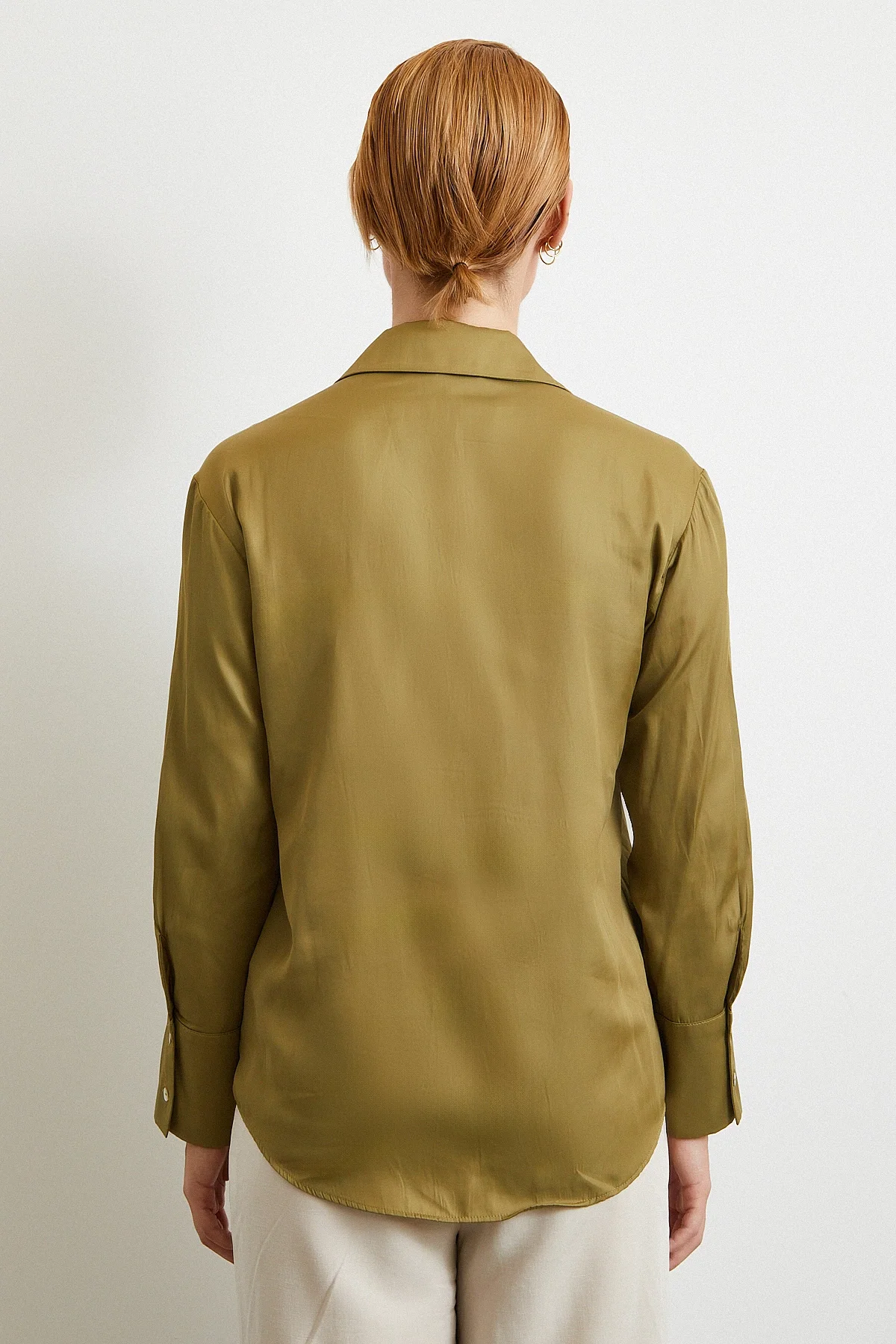 Diagonal Pattern Shirt - Green