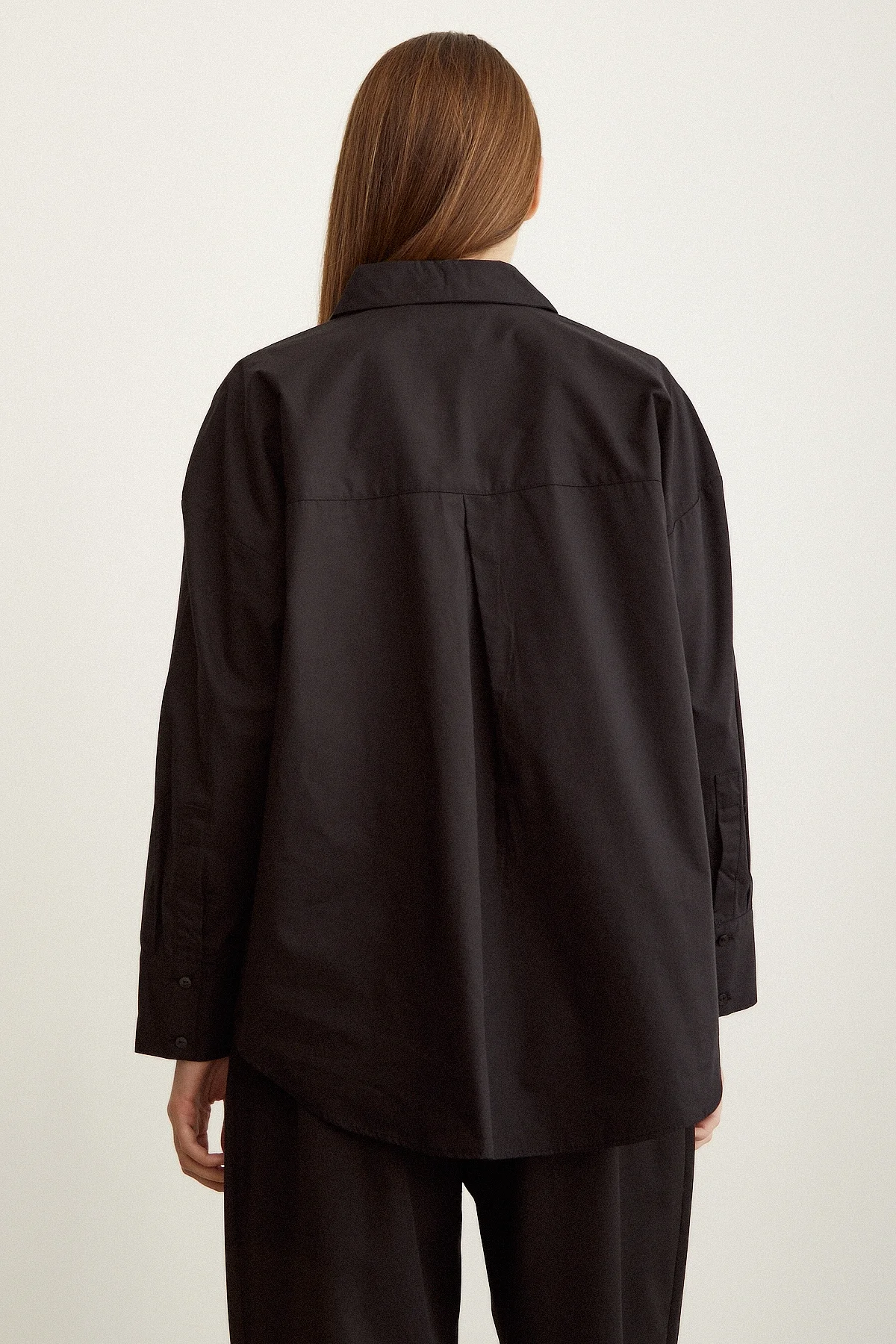 Poplin Gömlek - Siyah